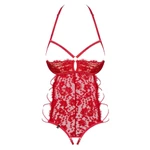 Čipkasti crveni bebi dol L/XL veličine OBSES01684
