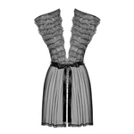 Crna čipkasta spavaćica S/M veličine OBSES01742