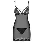Crna providna sexy haljina L/XL veličine OBSES00867