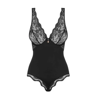 Crni čipkasti bodi L/XL veličine OBSES01306