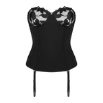 Crni čipkasti korset XS/S veličine OBSES01883