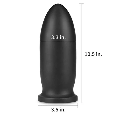 Crni masivni analni dildo 26cm LVTOY00402