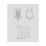 Crni providni čipkasti bebi dol S/M veličine OBSES00845