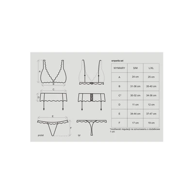 Crni sexy veš L/XL veličine OBSES00638