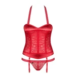 Crveni čipkasti sexy korset L/XL veličine OBSES01775