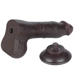 Realistični crni dildo sa pomerivom kožicom 21cm LVTOY00743