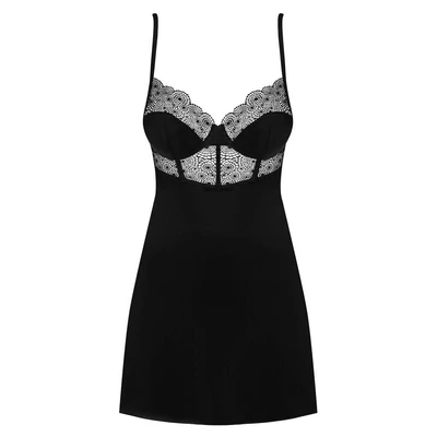 Sexy crna haljina L/XL veličine OBSES01499