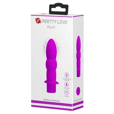 Vibro analni dildo 11cm ljubičasti DEBRA01349