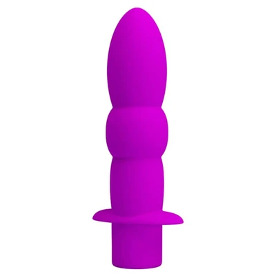 Vibro analni dildo 11cm ljubičasti DEBRA01349